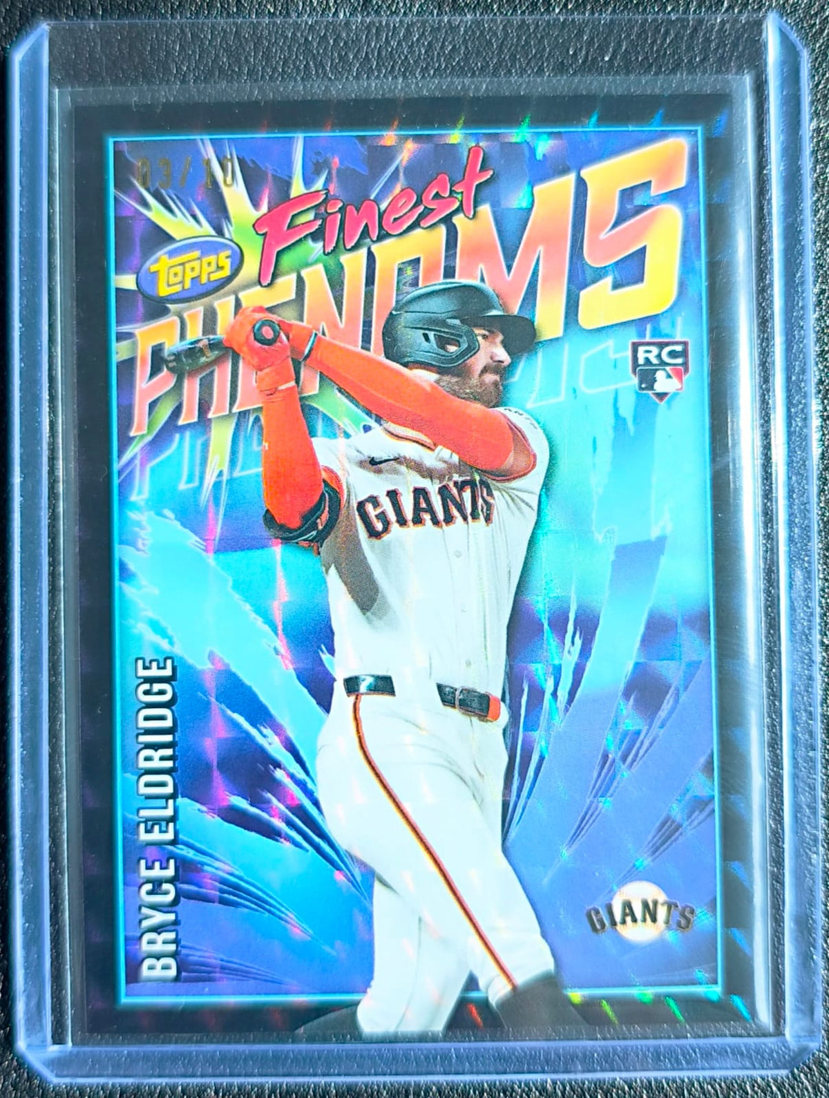 Bryce Eldridge RC Finest Phenoms Black Geometric /10 – 2026 Topps Finest