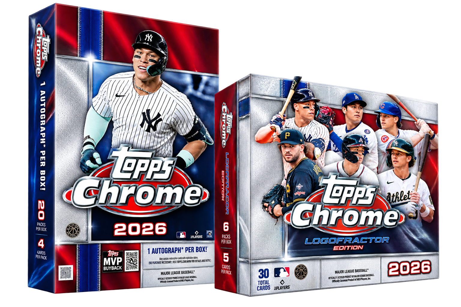 BREAK #0003 – TOPPS CHROME BASEBALL 2026 – HOBBY BOX + LOGOFRACTOR EDITION | Random Team