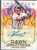 Chipper Jones Auto Dawn of Greatness /100 – 2025 Topps Inception