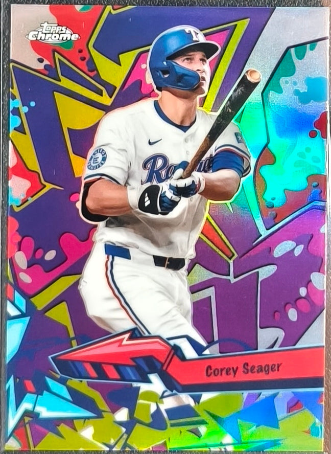 COREY SEAGER – TEXAS RANGERS – 2026 TOPPS CHROME – WILD STYLE