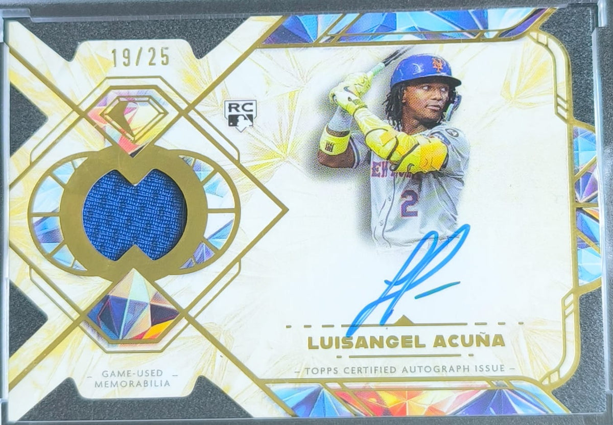 Luisangel Acuña RC Auto Relic Orange /25 Game-Used #ARC-LA – 2025 Topps Definitive