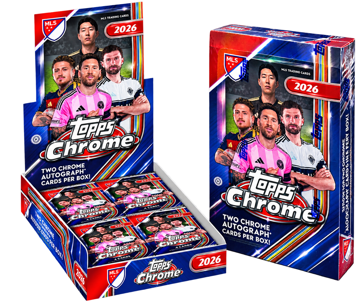 ⚽ 2026 TOPPS CHROME MLS – 2X HOBBY BOX (4 Auto) | Random Team