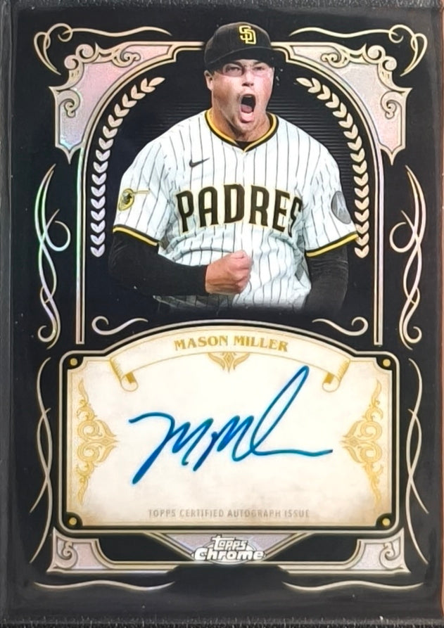 MASON MILLER – SAN DIEGO PADRES – 2026 TOPPS CHROME – INK STROKES AUTOGRAPH