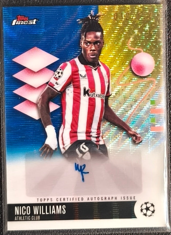 NICO WILLIAMS – ATHLETIC CLUB – TOPPS FINEST – AUTOGRAPH – /150