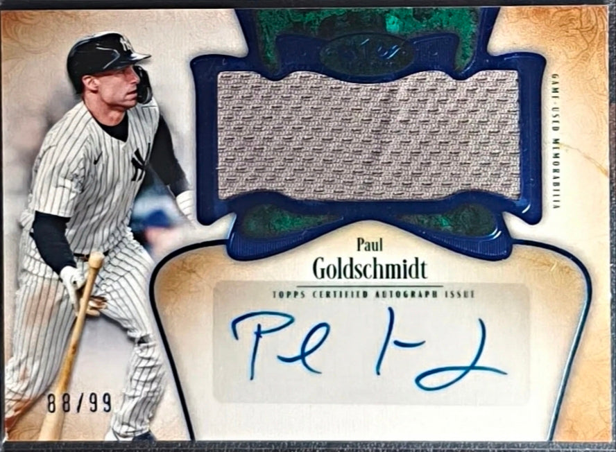 Paul Goldschmidt Auto Jumbo Relic Blue /99 Game-Used #AT1JR-PG – 2026 Topps Tier One