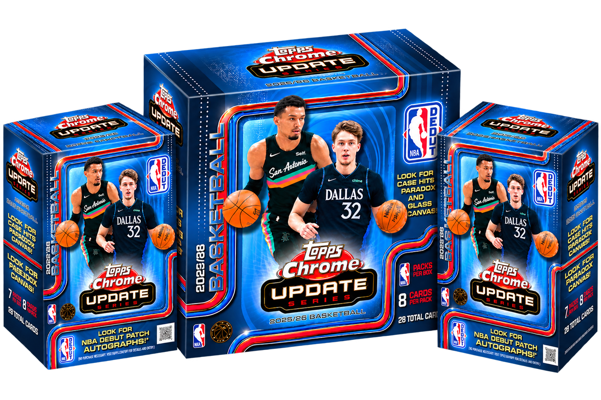 🏀 Topps Chrome NBA Update 2026 Mega Box + 2 Value Box | Random Team
